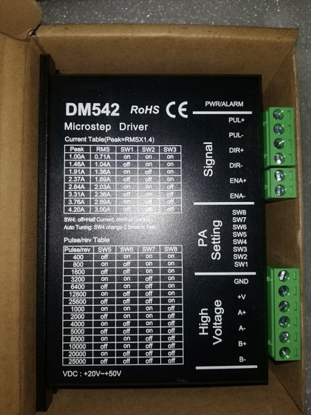 Драйвер шагового двигателя DM542